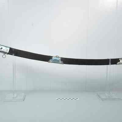 Silver decorated scabbard
