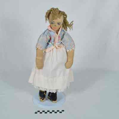 Hand-made fabric doll