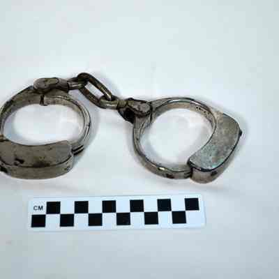 Nickeled handcuffs