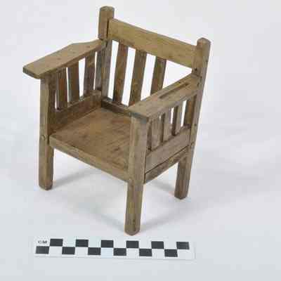 Wooden handmade doll chair