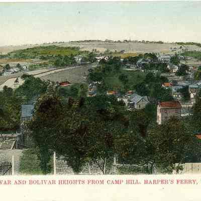 Bolivar and Bolivar Heights from Camp Hill. Harper's Ferry, W. VA.