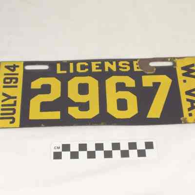 1914 West Virginia license plate