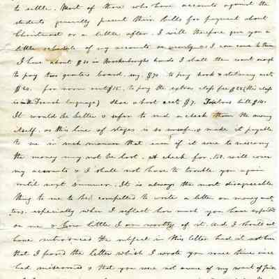 letter from Thomas Washington to Bushrod Cobin Washington ~ page 2