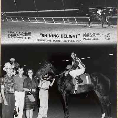 Shining Delight winners circle photo