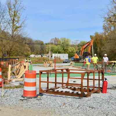 New bridge at Evitt's Run