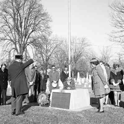 VFW commemorating Pearl Harbor Day at Edge Hill Cemetery