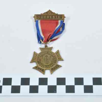 Red, white and blue souvenir ribbon