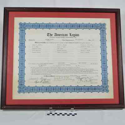 Charter of Green-Copeland American Legion Post 63