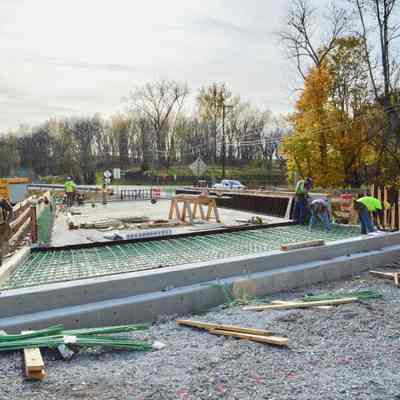 New bridge at Evitt's Run