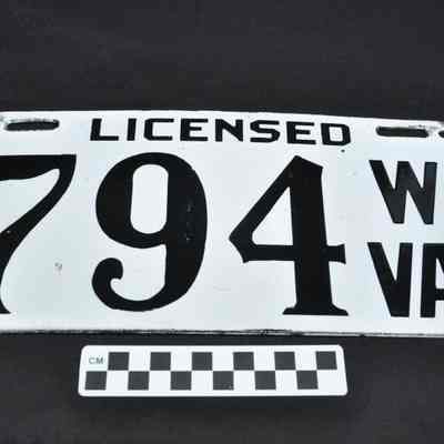 West Virginia license plate