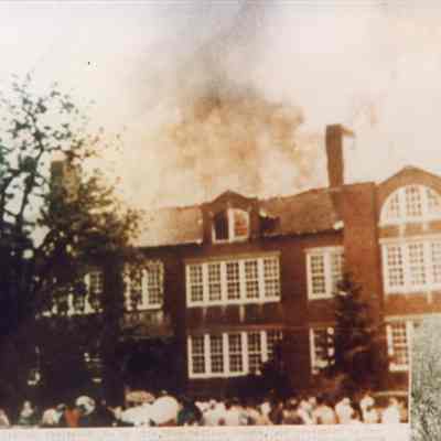 Wright Denny Elementary School fire in May 1972