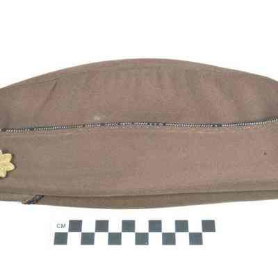 World War II brown overseas or garrison cap