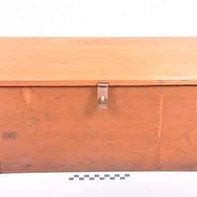 Wood box edged in copper