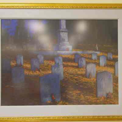 Pastel of Confederate burials at Elmwood Cemetery, Shepherdstown, WV: Origformat: Other
