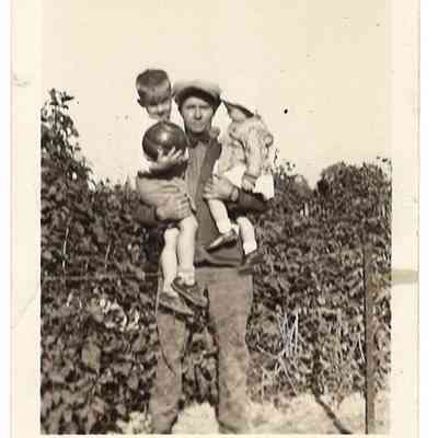 Martin D. Welsh, Sr., holding Harold McClellan Welsh and ?, undated: IMG2025.026.001 (31)