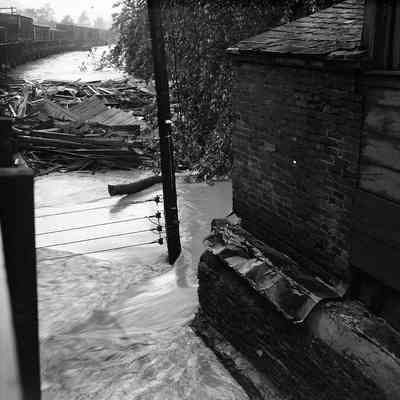 1942 flood photos of Millville and Harpers Ferry
