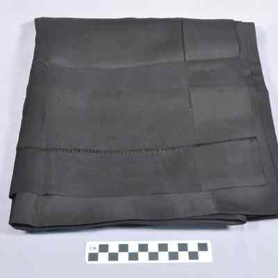Black silk mourning veil