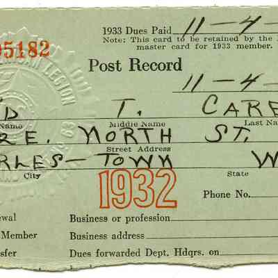 David T. Carey, 1932
