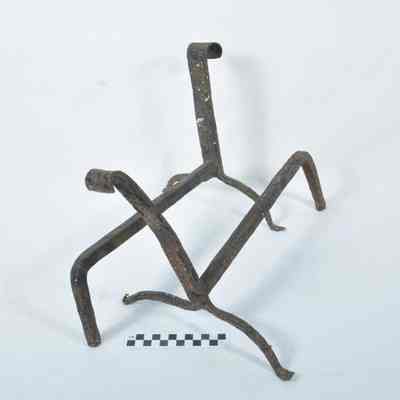 Andirons made by a blacksmith