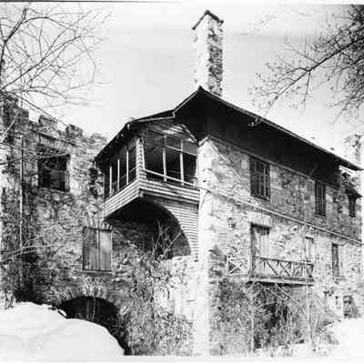 Scottish castle on Bolivar Heights, rear view