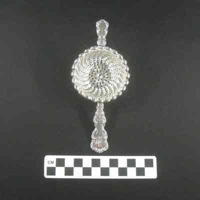 Silver tea strainer