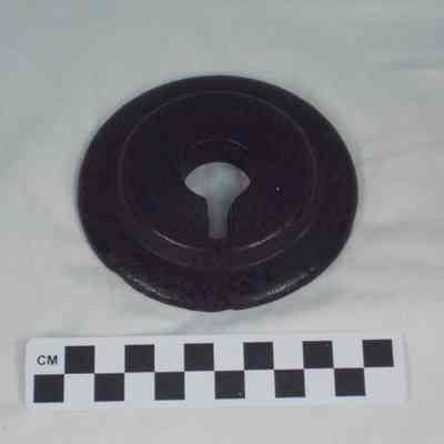 Iron back plate from lock of St. George's Chapel