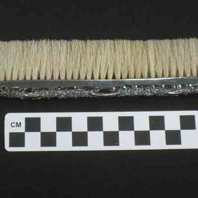 Silver clothes brush