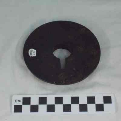 Back plate of lock from St. George's Chapel - back