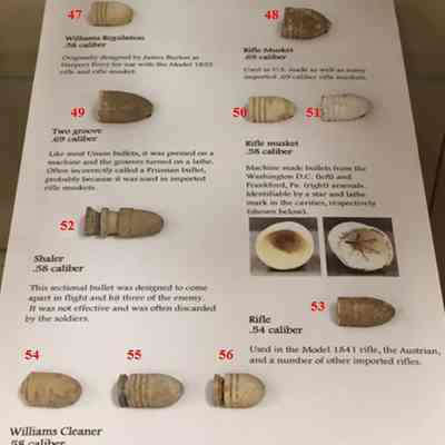 Bullets on display on Union panel, Case 22