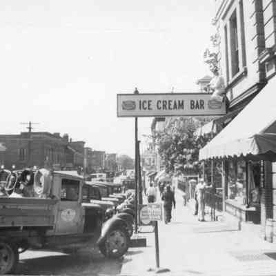 100 Block of East Washington Street looking west