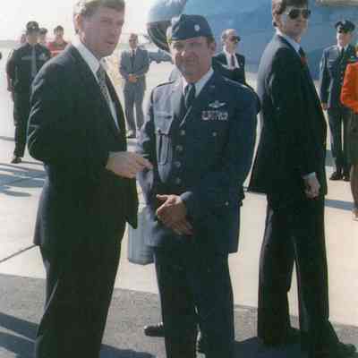 Wayne Lloyd and Vice President Dan Quayle