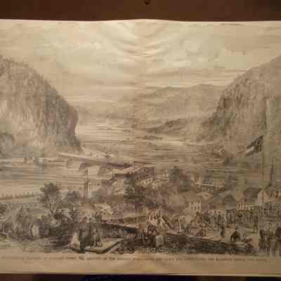 Confederate Battery at Harper's Ferry, VA., Erected on the Heights Overlook