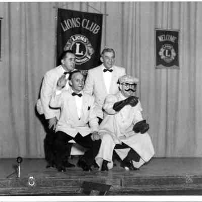 Philip Hunter, Harvey "Tuffy" Lehman, Alvin Ennis, and unidentified man.