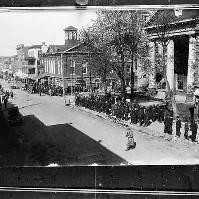 Miners' Trial, outside Jefferson County Courthouse: Origformat: Other