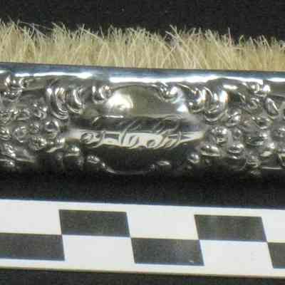 Silver clothes brush