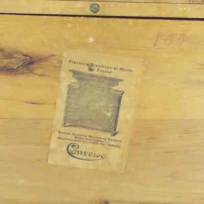Three drawer wooden doll dresser
