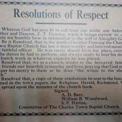 Resolution of Respect