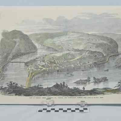 View of Harpers Ferry and surrounding country