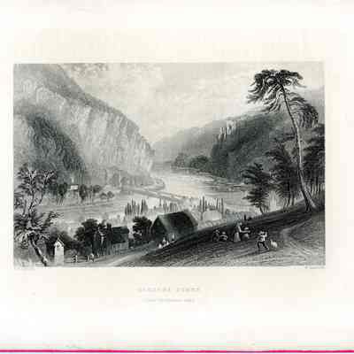 Harpers Ferry From the Potomac Side