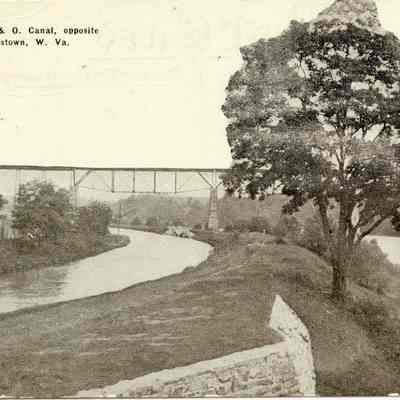 View along C. & O. Canal opposite Shepherdstown W. Va.