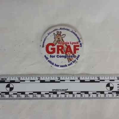 Virginia Lynch Graf campaign button
