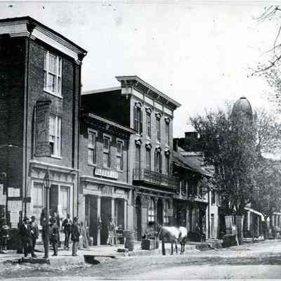 Washington Street at corner of Charles Street