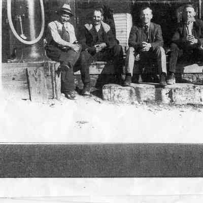 Unidentified men at Langdon's store