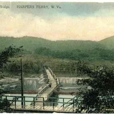 Island Park and Bridge. Harpers Ferry, W. Va.