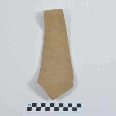 World War II khaki colored uniform tie