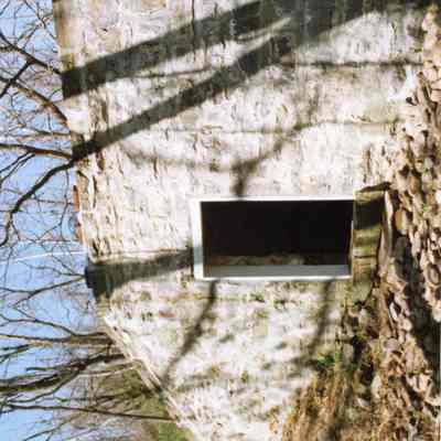 Partially restored bathhouse at Shannondale