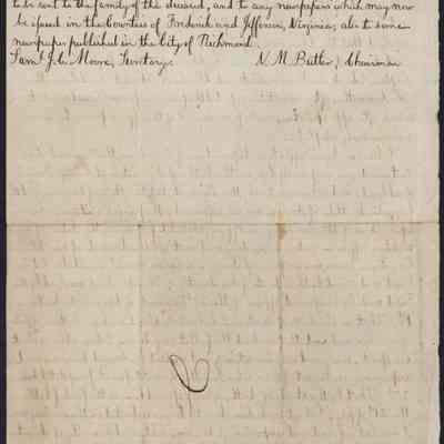 Resolution concerning death of Frank Lackland