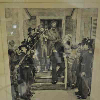 John Brown leaving court house or jail