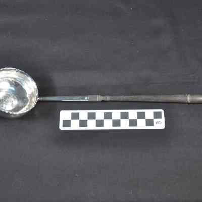 Small silver punch ladle