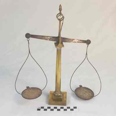 Brass apothecary scales